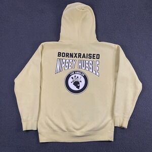 Born x Raised Nispey Hussle Hoodie‎ Medium Fleece 2012 Los Angeles LA Crenshaw